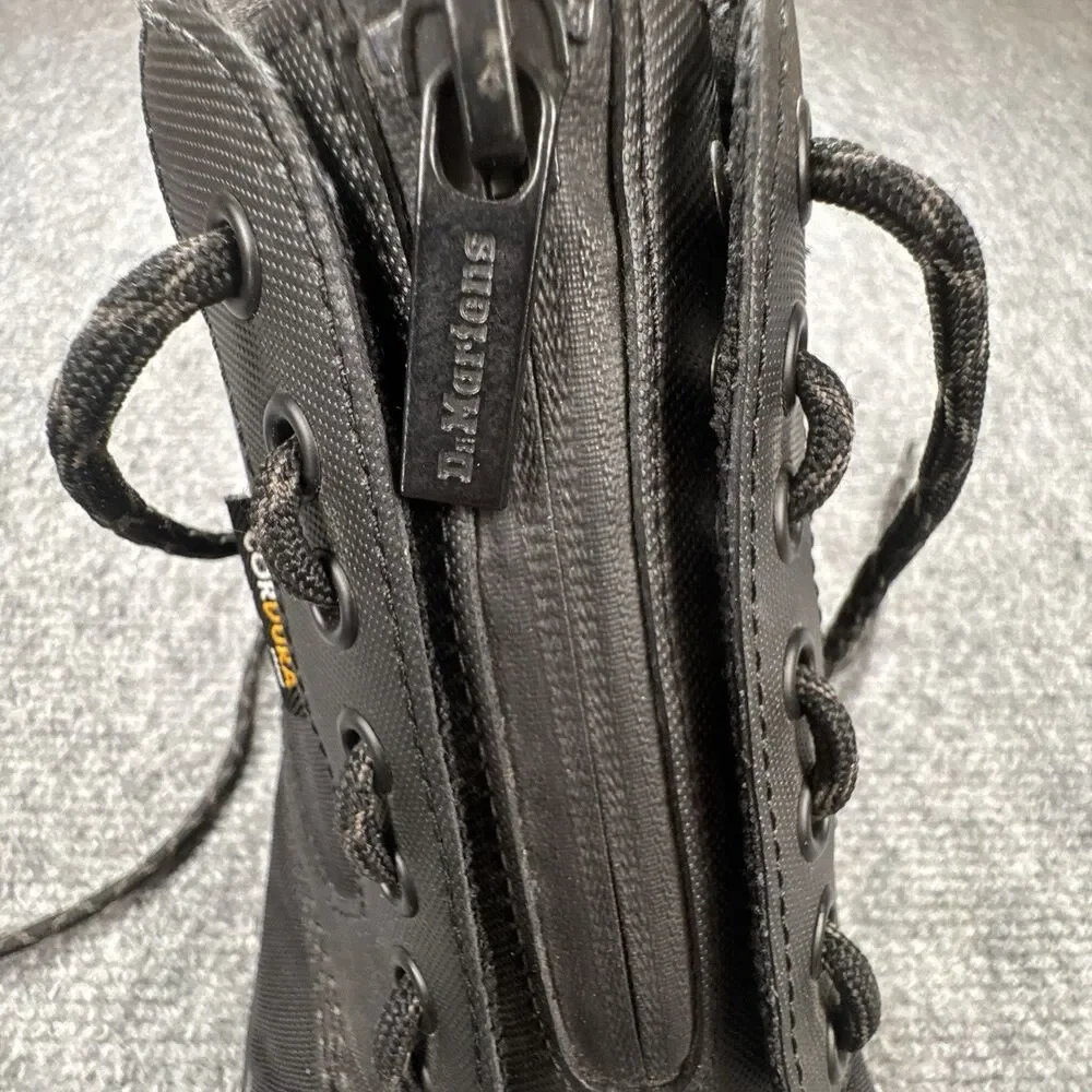 Dr. Doc Martens Bonny Tech Jungle Boots Cordura Black Men's US 11 EU 45 Zip Lace
